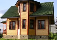 Дом из бруса с эркером: особенности постройки